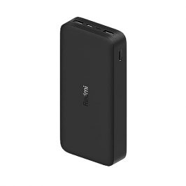 Xiaomi Batería externa REDMI 18W FAST CHARGE BLACK - 20000MAH - ENTRADA MICRO USB / USB TIPO-C - SALIDA 2* USB-A