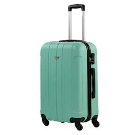 ITACA - Maletas de Viaje Medianas - Maleta Mediana 4 Ruedas - Maletas Medianas de Material ABS Resistentes y Ligeras - Maleta de Viaje 20kg, 65cm - Maleta Viaje Rígida con Candado de Combinació, Menta