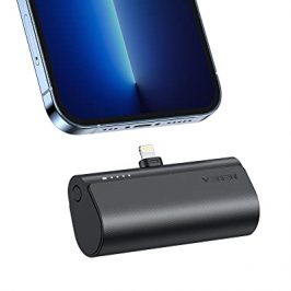 VEGER Mini Power Bank 5000mAh Batería Externa Cargador Portátil Carga Rápida 20W Compatible con iPhone 14/14 Pro/14 Pro Max/14 Plus/13/12/11 /XS/XR/X/8/7/6s/Plus Airpods y más(Negro)