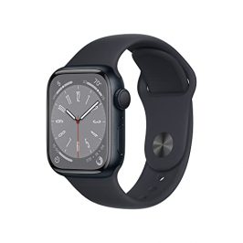 Apple Watch Series 8 GPS 41mm Midnight Aluminium Case with Midnight Sport Band EU
