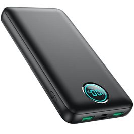 iPosible Bateria Externa 26800mAh 25W PD + QC 4.0 Power Bank Carga Rapida USB C Bateria Portatil Movil Pantalla LCD y 3 Outputs para iPhone 14 Pro/13/12 Pro MAX, Mac, Samsung, Huawei