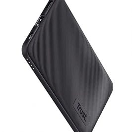 Trust Mobile Primo Batería Externa Carga Rapida 5000mAh, Power Bank Ultrafino Sostenible USB-C 3 A, 23 Horas Extra, 2 Entradas, Cargador iPhone, iPad, Samsung, Xiaomi, Huawei, Airpods, Móvil, Tablet