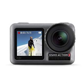 DJI Osmo Action Cam Cámara digital con 11m Pantalla dual Resistente al agua 4K HDR-Video 12MP 145 ° Cámara angular Negro