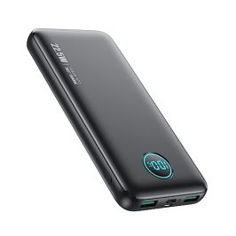Power Bank PD 22.5W QC 4.0 Bateria Externa Carga Rapida 10800mAh Ultradelgado USB C Bateria Portatil con Pantalla LCD, 3 Salidas 2 Entradas Cargador Portatil para iPhone Samsung Xiaomi Huawei y más