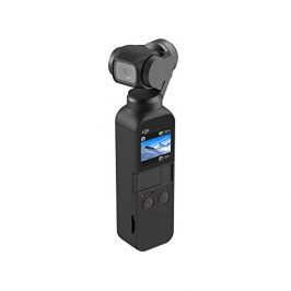 DJI Osmo Pocket - 3-Axis Gimbal Stabiliser with integrated camera, snaps 12MP photos, 1/2.3-inch sensor, shoot 4K/60fps video at 100 Mbps and 4x slow-motion video at 1080p/120fps