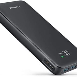 Charmast Bateria Externa Power Bank Carga Rápida USB C 20W 23800mAh Bateria Portátil con Pantalla LED Digital 4 Salidas y 2 Entradas para Smartphones