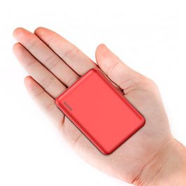 Vancaly Mini Powerbank 10000 mAh, batería Externa ultrapequeña, Ligera, portátil de Alta Capacidad, batería Externa con 2 Salidas (2,4 A + 2,4 A), Cargador para teléfono móvil.