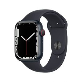 Apple Watch Series 7 (GPS + Celular, 45MM) - Caja de Aluminio Medianoche con Banda Medianoche Deportiva (Reacondicionado)