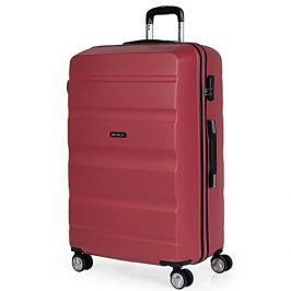 ITACA - Maletas de Viaje Grandes 23 Kilos - Maleta Grande de Viaje Rígida 4 Ruedas - Maletas Grandes de Viaje de ABS Resistente y Ligera T71670, Coral