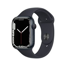 Apple Watch Series 7 (GPS, 45MM) - Caja de Aluminio Medianoche con Banda Medianoche Deportiva (Reacondicionado)