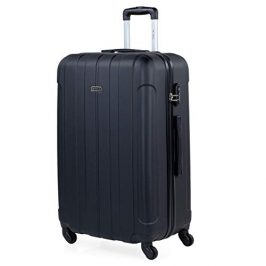 ITACA - Maletas de Viaje Grandes 23 Kilos - Maleta Grande de Viaje Rígida 4 Ruedas - Maletas Grandes de Viaje de ABS Resistente y Ligera 771170, Negro