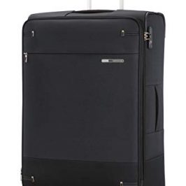 Samsonite Base Boost Spinner M Maleta Expansible, 78 cm, 105/112.5 L, Negro (Black)