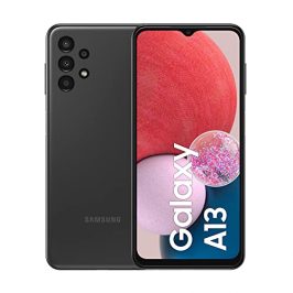SAMSUNG Galaxy A13 - Smartphone Android, Pantalla Infinity-V de 6,6 Pulgadas, Android 12, 4 GB RAM y 128 GB de Memoria Interna Ampliable, batería de 5000 mAh³, Negro [versión Italiana]