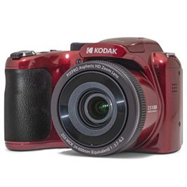 Kodak PIXPRO Astro Zoom AZ255-RD Cámara Digital de 16 MP con Zoom óptico de 25 x 24 mm Gran Angular de 1080P Video Full HD y LCD de 3 Pulgadas (Rojo)