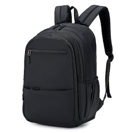 BAGZY Mochila Viaje Cabina Avion 40x20x25 Mochila Escolar Ligero Bolsa Cabina Mochila Portatil 15.6 Pulgada Mochila Viaje Mochila Hombre Bolsa de Mano Equipaje de Mano [Negro]