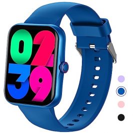 PTHTECHUS Smartwatch, Reloj Inteligente Niño Niña - IP68 Impermeable Smartwatch Fitness 1,83" Pantalla Táctil Reloj Deportivo, con 37 Modos Deporte, Sueño, Podómetro, Reloj Deportivo para iOS Android