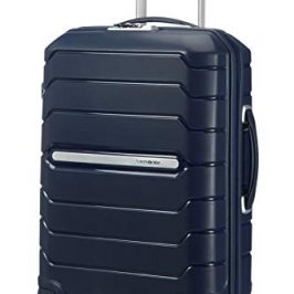 Samsonite Flux Spinner S Equipaje de mano Expansible, 55 cm, 44 L, Azul (Navy Blue)