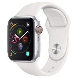 Apple Watch Seires 4 40mm (GPS + Celular) - Caja De Aluminio En Plata / Blanca Correa Deportiva (Reacondicionado)
