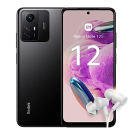 Xiaomi Redmi Note 12S+Auriculares [8+256GB] Teléfono Móvil Android Libre, 4G, NFC, Pantalla FHD+AMOLED de 6,43", cámara Triple de 108 MP, MediaTek Helio G96, Batería 5000mAh, Negro ónice