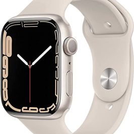 Apple Watch Series 7 (GPS + Celular, 45MM) - Carcasa de Aluminio Starlight con Banda Deportiva Starlight (Reacondicionado)