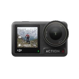 Pack Estándar DJI Osmo Action 4 - Cámara de acción sumergible 4K/120 fps con un sensor de 1/1.3 pulgadas, gran rendimiento con poca luz, color D-Log M de 10 bits, batería duradera de 1770 mAh