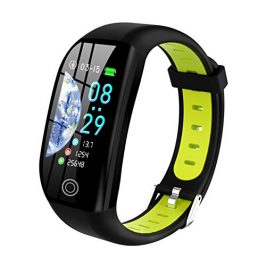 Tipmant - Reloj Inteligente para Mujer, Hombre, niño, IP68, Impermeable, Pulsera conectada con Cardio podómetro, sueño, notificaciones Deportivas, smartwatch para iPhone Huawei Samsung Xiaomi Sony