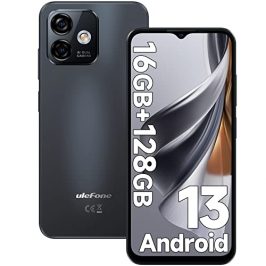 Ulefone Note 16 Pro Teléfono Móvil Libres(2023)，16GB RAM+128GB ROM/TF-256GB, Android 13 Móviles, Cámara 50MP+8MP, 6.52" Pantalla, Telefono 4400mAh, 4G Dual SIM/Huella Digital/Face ID/OTG/GPS/WiFi-5G