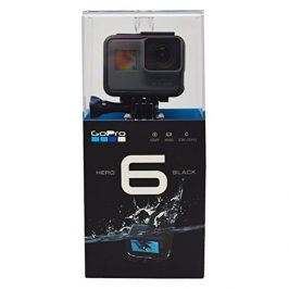GoPro Hero6 Videocámara de acción (4K, 12 MP, resistente y sumergible hasta 10m sin carcasa, pantalla táctil 2"), Negro