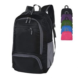 HYCOPROT Mochila Ultraligera Plegable 35L, Mochila Resistente al Agua para Senderismo, Mochila de Viaje para Hombre Mujer Camping Ciclismo Escalada Viajes