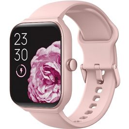 TOOBUR Reloj Inteligente Mujer, Smartwatch Alexa Incorporada 1.95" Pantalla IP68 Sumergible con Llamada, Seguimiento del Frecuencia Cardíaca/Oxígeno en Sangre/Sueño/100 Deportes para Android iOS Rosa