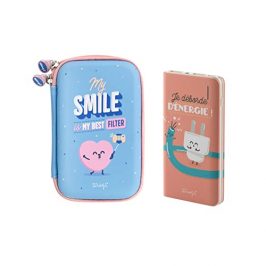 Estuche Tecnológico Rígido 2.5 Smile + Powerbank 6.000Mah Deborde
