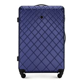 WITTCHEN Trolley de Viaje Estable para Maleta Grande Cerradura de combinación de 4 Ruedas con Carcasa rígida ABS Azul