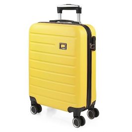 SKPAT - Maletas de Viaje Cabina. Maleta Cabina 55x40x20 - Maletas de Cabina con 4 Ruedas - Maletas de Viaje Pequeñas Ligeras. Trolley Cabina Equipaje de Mano. Maleta Cabina 175250, Amarillo