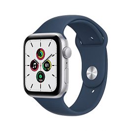 Apple Watch SE de 1.ªgeneración (GPS, 44mm) Caja de Aluminio en Plata - Correa Deportiva en Color Abismo - (Reacondicionado)