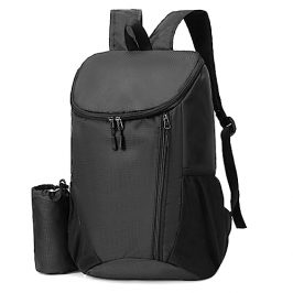 YOODI Mochila Viaje Cabina Avion 40x20x25 Ryanair, 20L Mochila Plegable Ultraligera Mochila de Viaje Impermeable Mochila para Trekking Pequeña Mochilas de Senderismo para Hombres Mujeres, Negro