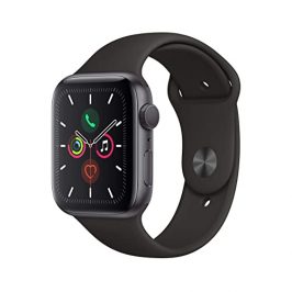 Apple Watch Seires 5 44mm (GPS) - Caja De Aluminio En Gris Espacial / Negro Correa Deportiva (Reacondicionado)
