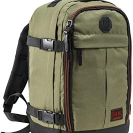 Cabin Max Metz Mochila pequeña – Bolsa de viaje Stowaway de 20 litros 40 x 20 x 25 cm – Rianair equipaje de cabina – Ideal como equipaje de mano en avión, caqui, 40 x 20 x 25cm