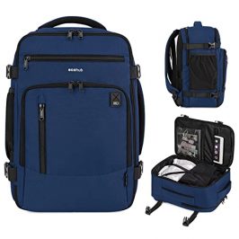 ECOHUB Ryanair Mochila Viaje Cabina Avion 40x20x25 Maletas de Viaje Cabina Bolsa de Viaje Bolso del Ordenador Portátil Maleta de Mano Under Seat Eco Pet Mochila para Equipaje de Mano 20L（Azul）