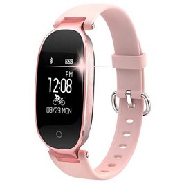 WOWGO Pulsera Monitor de Actividad Pulsómetro y Podómetro para Mujeres Impermeable IP67, con Bluetooth Contador de Pasos y Monitor de Sueño para Smartphones con Android e iOS