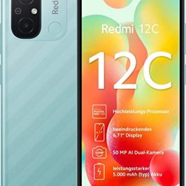 XIAOMI Redmi 12C- Smartphone 4GB RAM 128GB ROM LCD Pantalla 6,71'' Cámara Profesional 50MP 5000mAh Verde [Versión Global]