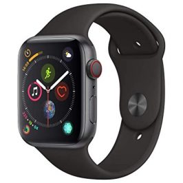 Apple Watch Seires 4 44mm (GPS + Celular) - Caja De Aluminio En Gris Espacial / Negro Correa Deportiva (Reacondicionado)
