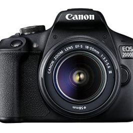 Canon EOS 2000D más EF-S 18-55mm f/3.5-5.6 III Juego de cámara SLR 24,1 MP CMOS 6000 x 4000 Pixeles Negro - Cámara digital (Full HD, Negro)