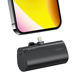 VEGER 5000mAh Mini Power Bank para iPhone,20W de Carga Rápida,Batería Externa iPhone Compatible con iPhone 14/14 Pro/14 Pro Max/14 Plus/13/12/11 /XS/XR/X/8/7/6s/Plus y Más