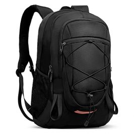 Mochila 40L Viaje Excursionismo Camp Caminata Portátil Deportes al Aire Libre Daypack Impermeable Mochila Trekking Subir Bolsas de Vuelta para Hombres Mujeres, Negras