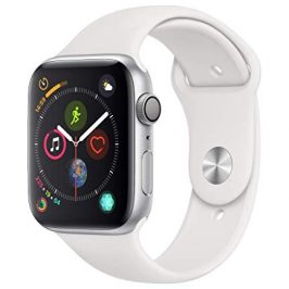Apple Watch Seires 4 44mm (GPS) - Caja De Aluminio En Plata / Blanca Correa Deportiva (Reacondicionado)