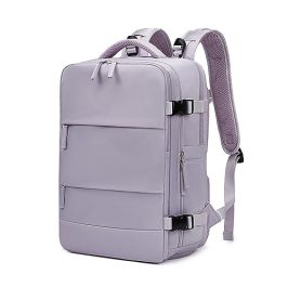 Sea choice Mochila Grande Expansible 30L con Compartimento para Portátil, Puerto de Carga USB Separación Seco/Húmedo para Viajes Escuela Actividades al Aire Libre para Hombres Mujeres (Morado)