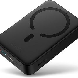 Baseus Magsafe Powerbank, 20000mAh Magnetic Powerbank Función de Carga Rápida, PD 20W Powerbank Inalámbrico con USB-C, Batería Externa para iPhone 14/13/12 Series