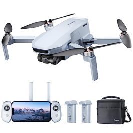 Potensic ATOM SE Combo GPS Drone con Cámara 4K, 62 Mins de Vuelo, Menos de 249g, EIS, Max 4KM Transmisión, Velocidad Max 16m/s, Tecnología ShakeVanish, FPV con Auto-Retorno para Adulto