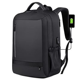 SPAHER Mochila Viaje Cabina Avion 40x30x20cm Wizzair Vueling Grande Ampliable Mochila Portatil 15.6 Pulgadas Expandible Cabina de Mano Maletas de Viaje Mochila Escolar Puerto de Carga USB