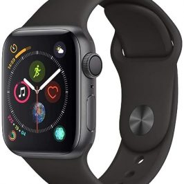 Apple Watch Seires 4 44mm (GPS) - Caja De Aluminio En Gris Espacial / Negro Correa Deportiva (Reacondicionado)